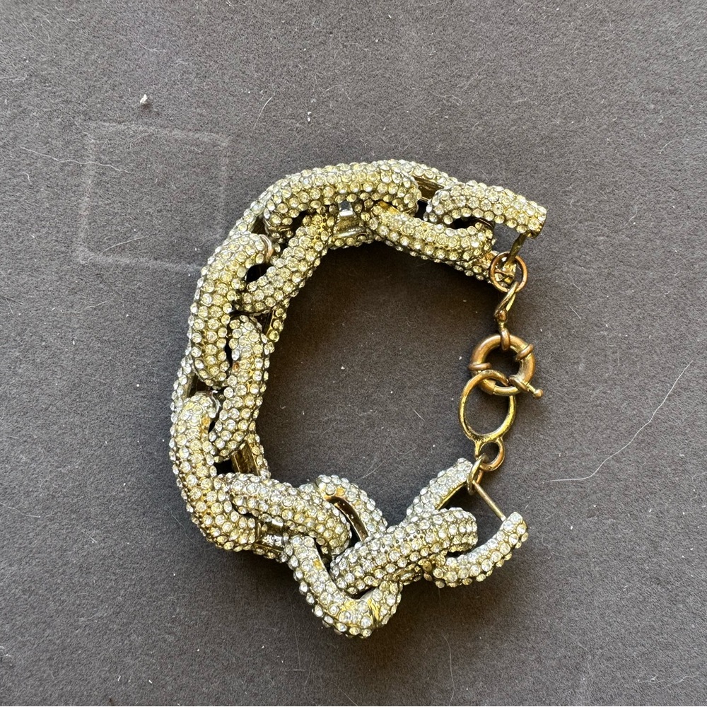 Large sparkly link bracelet